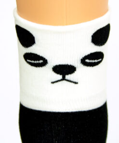 Panda Socken schwarz weiß